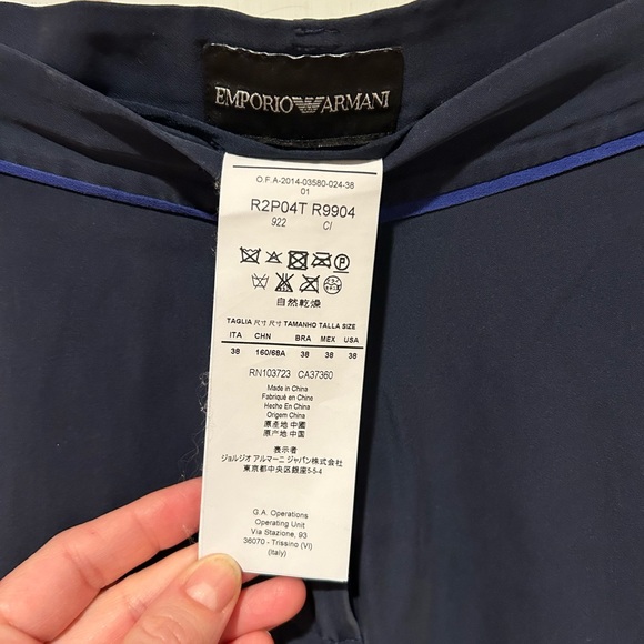 Emporio Armani silk pants women’s xxs - Picture 3 of 10